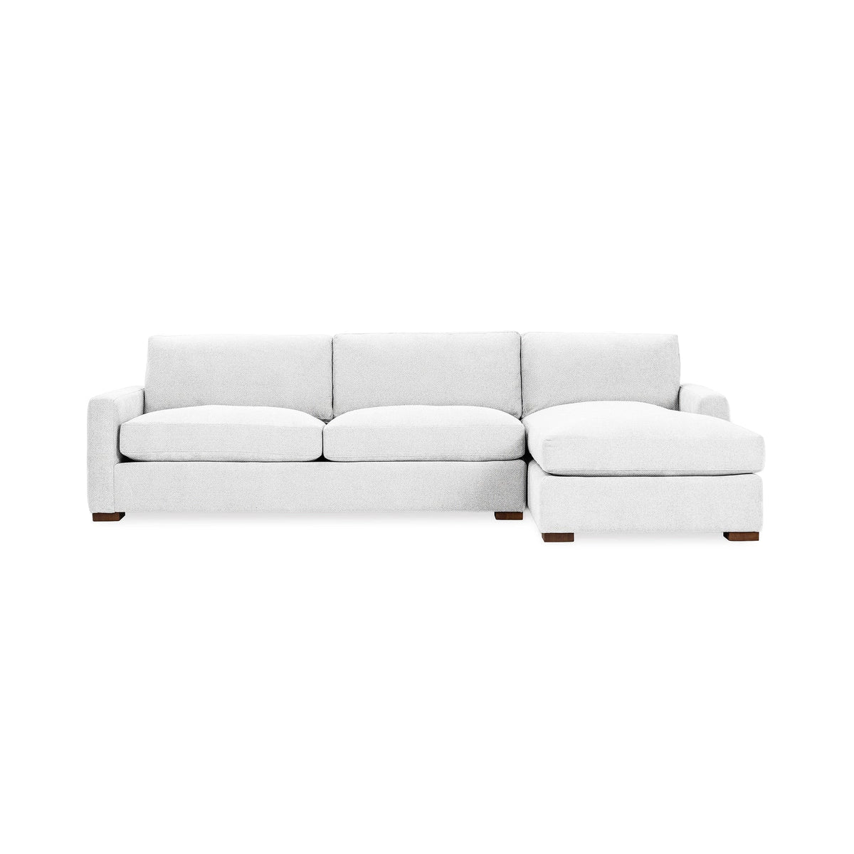 Coburn Right Chaise Sofa - Pearl / Polyester - Classic Home 5317RCHDPR
