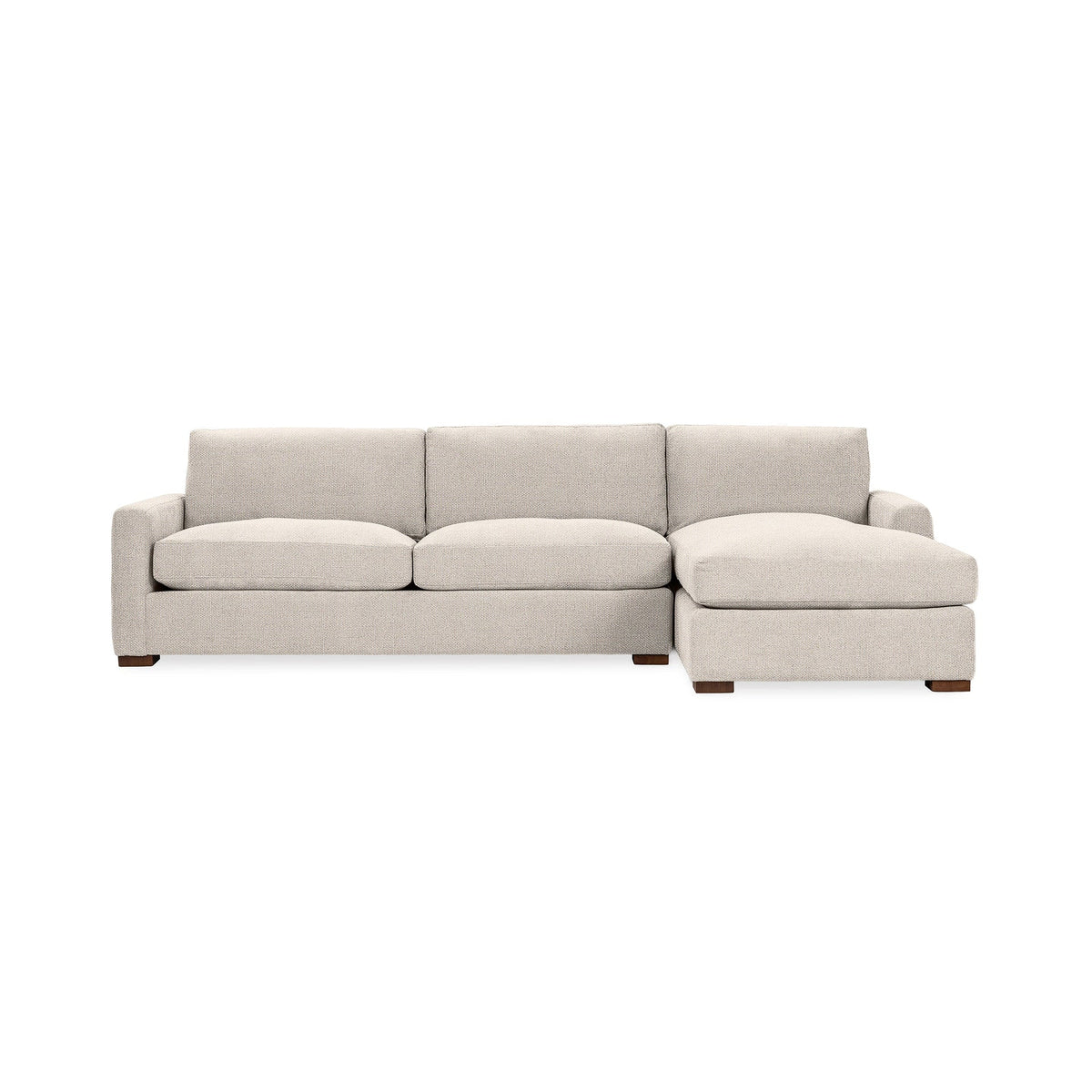 Coburn Right Chaise Sofa - Twine / Polyester - Classic Home 5317RCHDTW