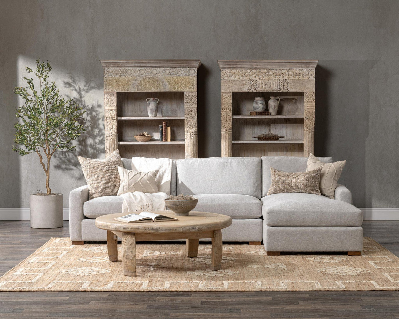 Coburn Upholstered Right Chaise Sofa Elite