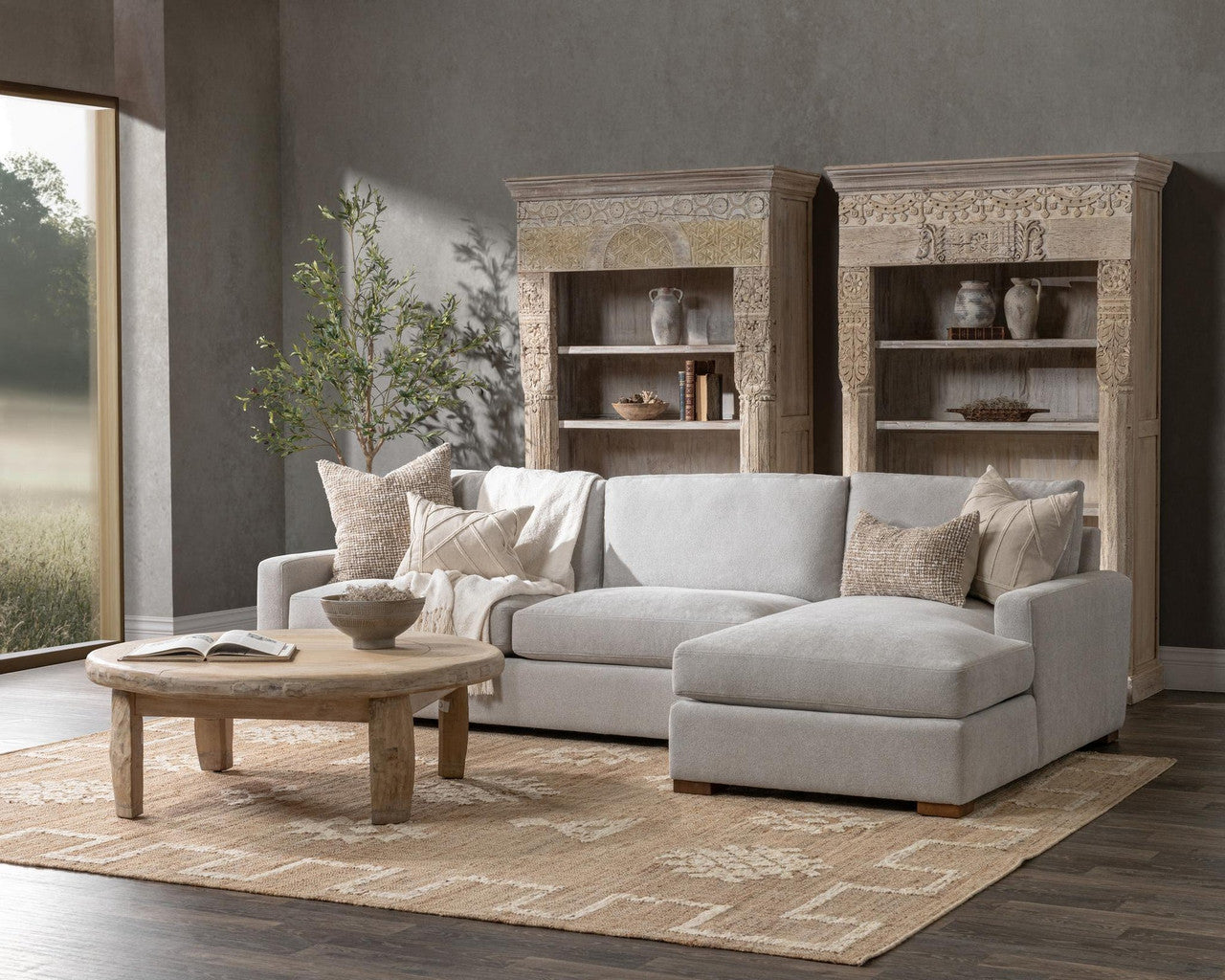 Coburn Upholstered Right Chaise Sofa Elite