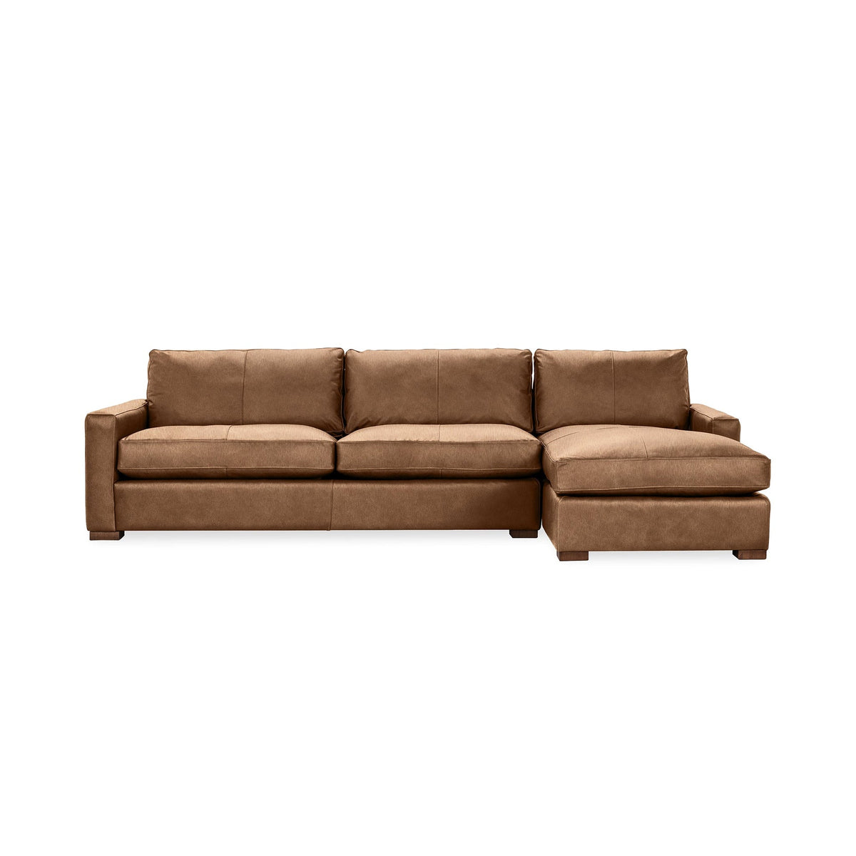 Coburn Right Chaise Sofa - Sand / Leather - Classic Home 5317RCHEPSN