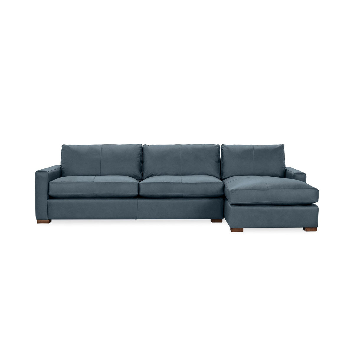 Coburn Right Chaise Sofa - Bayou / Leather - Classic Home 5317RCHLBU
