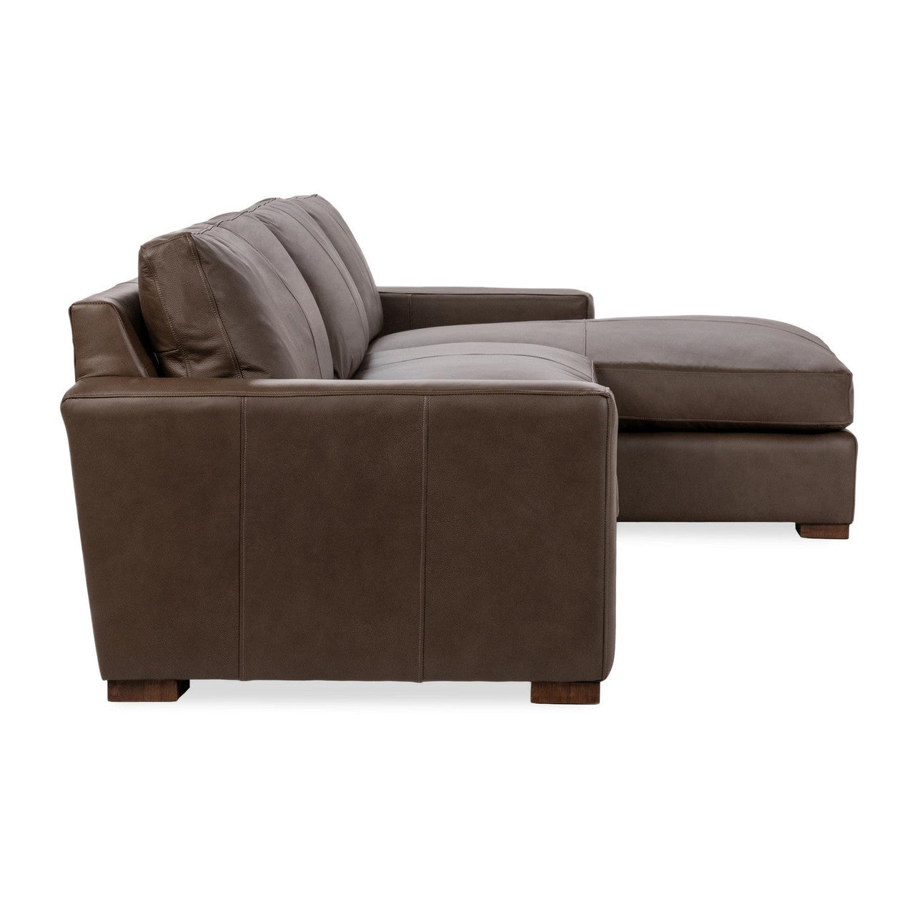 Coburn Leather Right Chaise Sofa Landscape