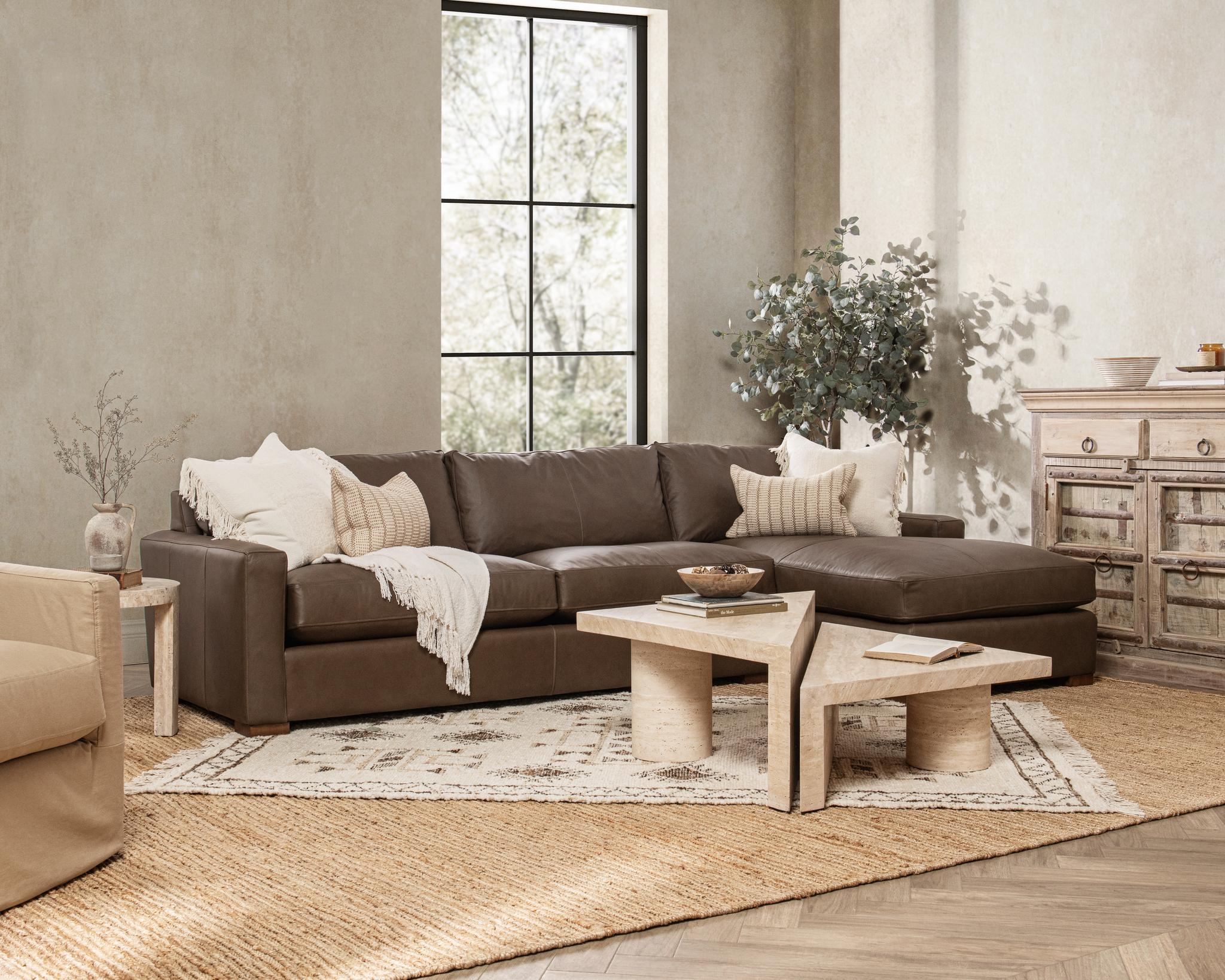Coburn Right Chaise Sofa - Bliss-Beige