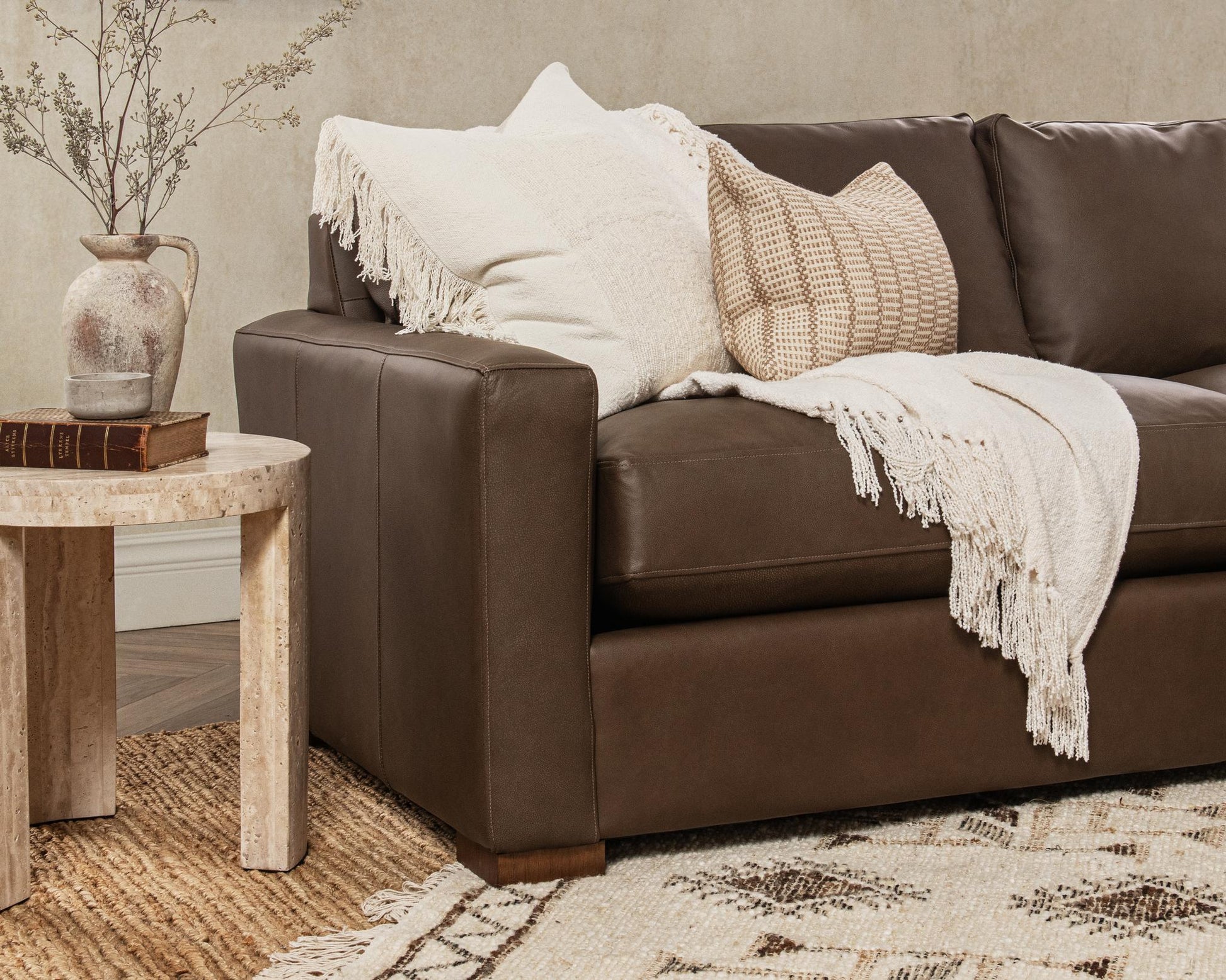 Coburn Right Chaise Sofa - Bliss-Beige
