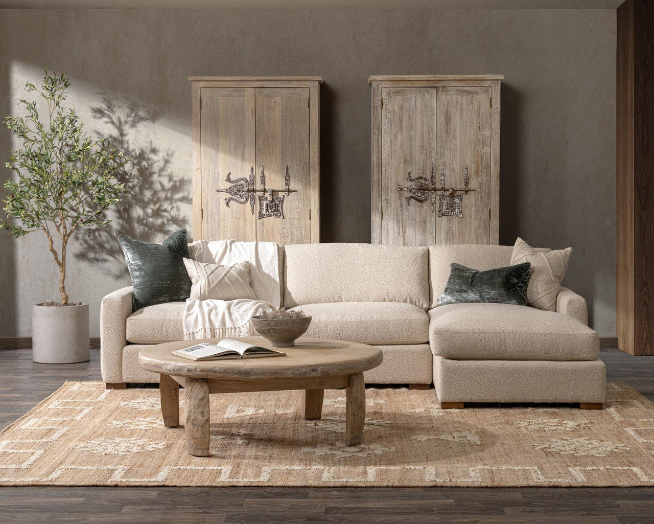 Coburn Upholstered Right Chaise Sofa Rise