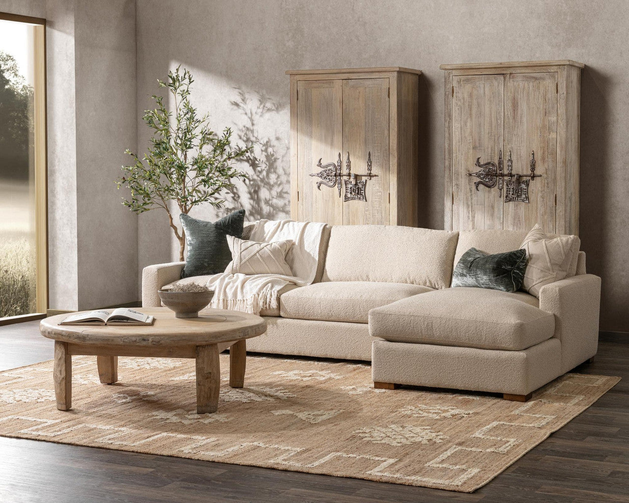 Coburn Upholstered Right Chaise Sofa Rise