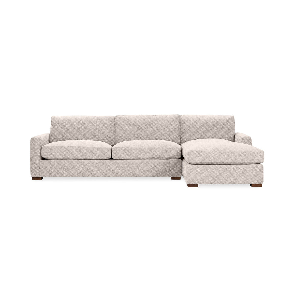 Coburn Right Chaise Sofa - Oat Beige / Olefin - Classic Home 5317RSF1605