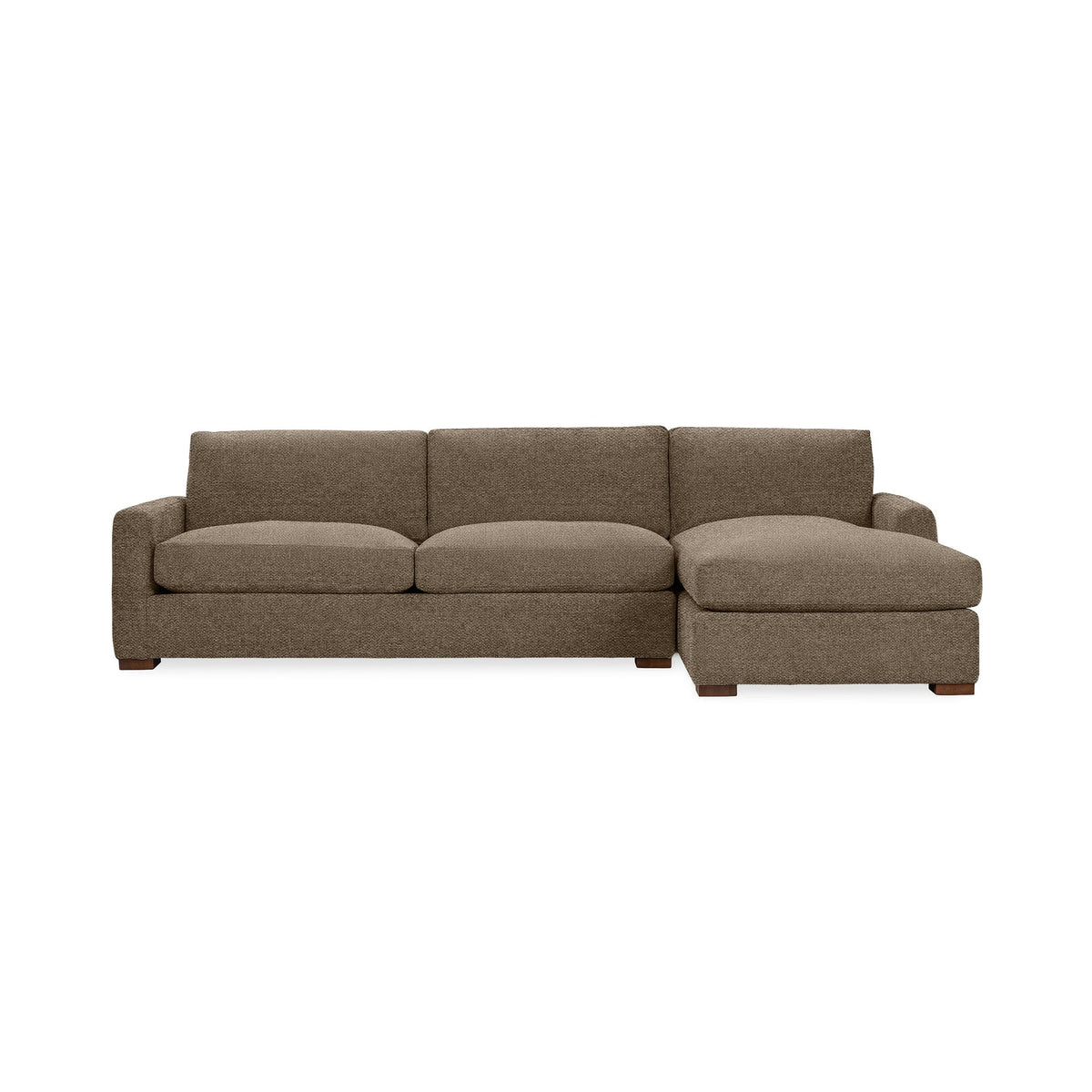 Coburn Right Chaise Sofa - Mink Brown / Olefin - Classic Home 5317RSF1606