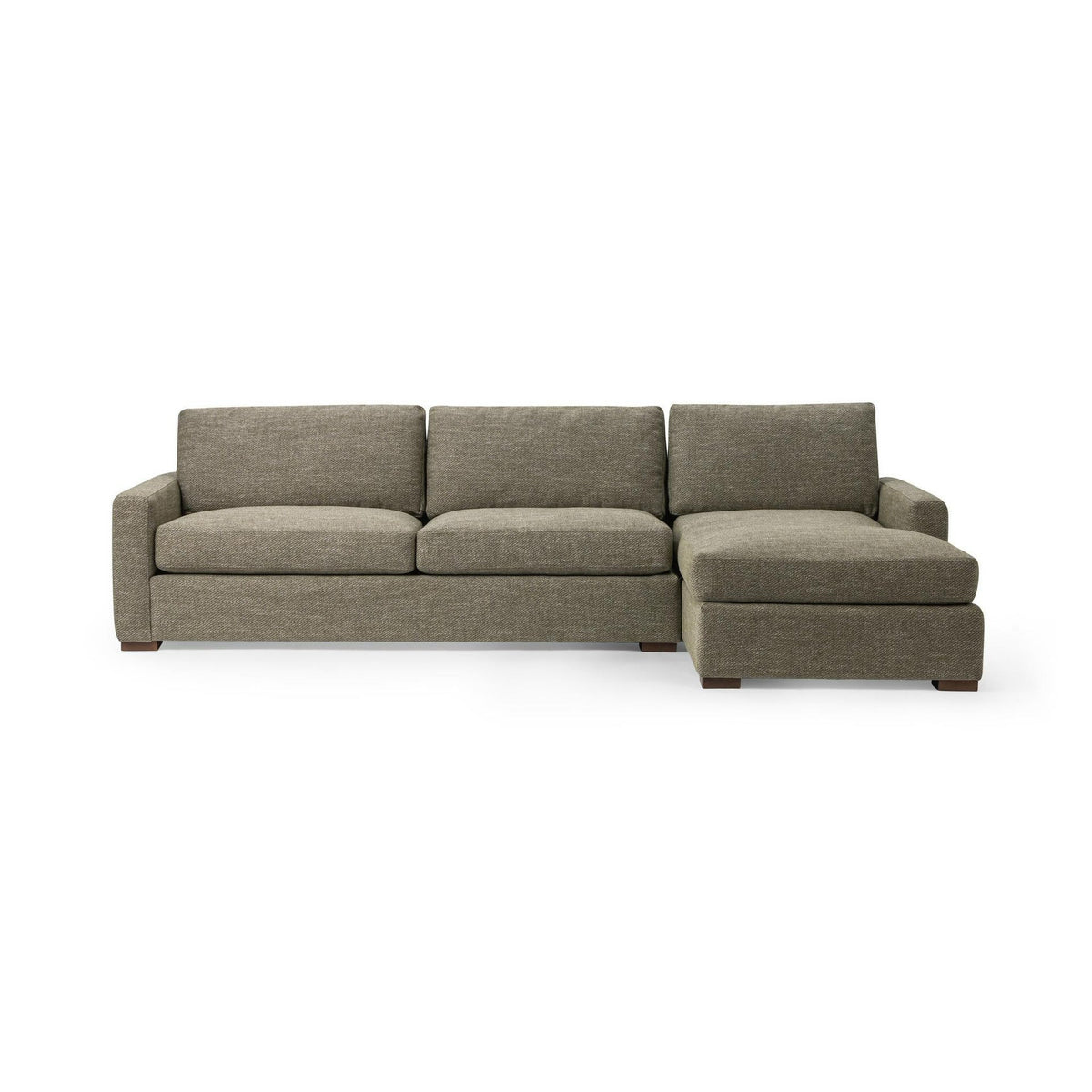 Coburn Right Chaise Sofa - Tuscan Olive / Polyester - Classic Home 5317RSF2103
