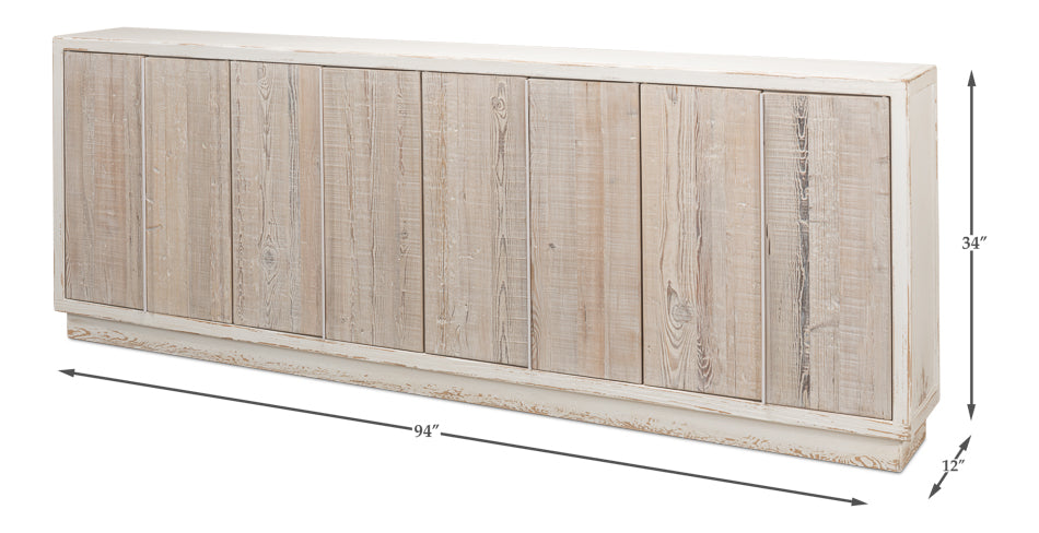 Stefano Narrow Sideboard by Sarreid Ltd - view 5