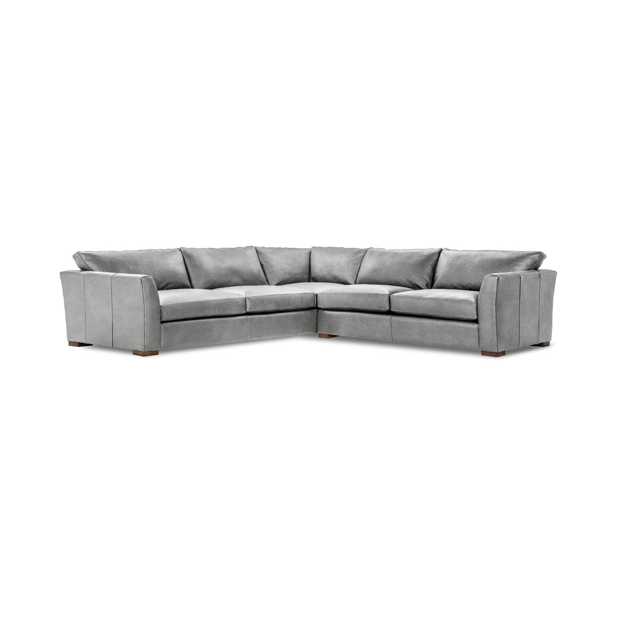 Bryson 3 Piece Sectional - Dove / Leather - Classic Home 5319SC3EPDV