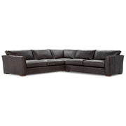 Bryson Top Grain Leather 3pc Sectional Lush