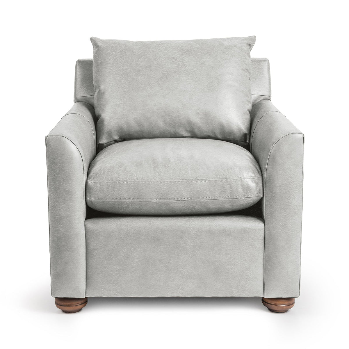 Olivia Accent Chair - Dove / Leather - Classic Home 5320AC1305
