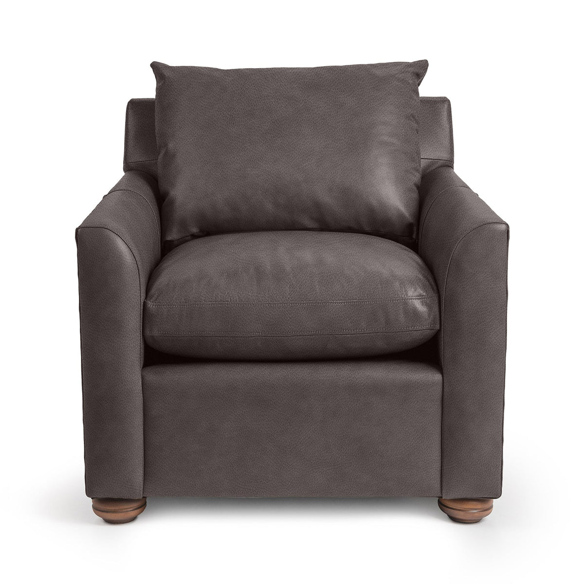 Olivia Accent Chair - Chocolate / Leather - Classic Home 5320AC1403