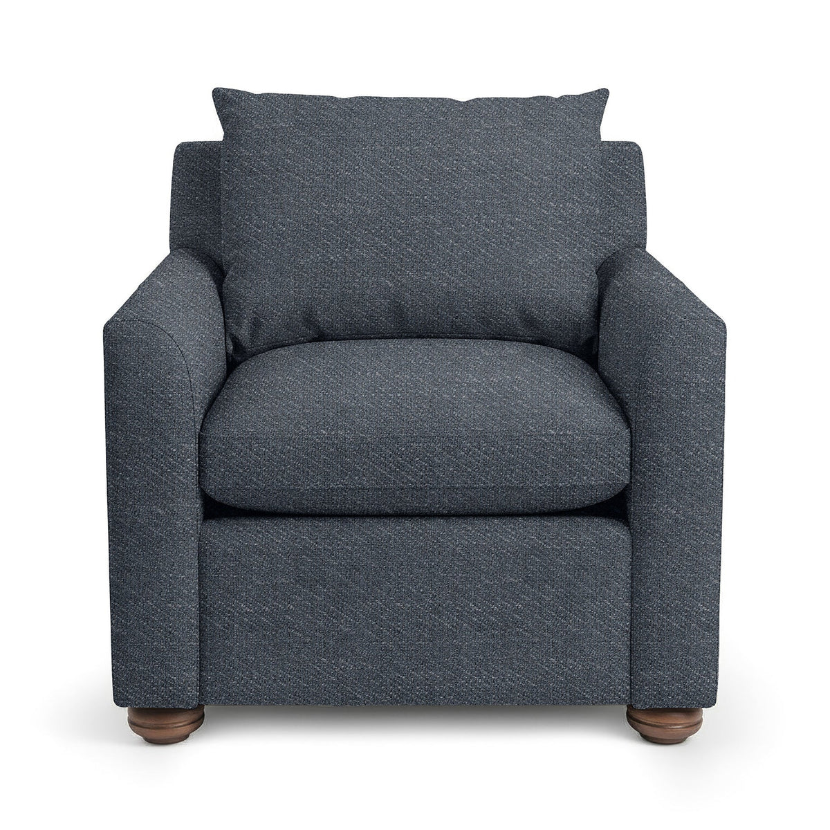 Olivia Accent Chair - Midnight Denim / Polyester - Classic Home 5320AC2102