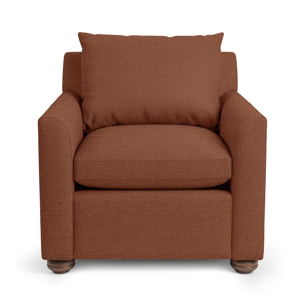 Olivia Accent Chair - Brick Red / Polyester - Classic Home 5320AC2201