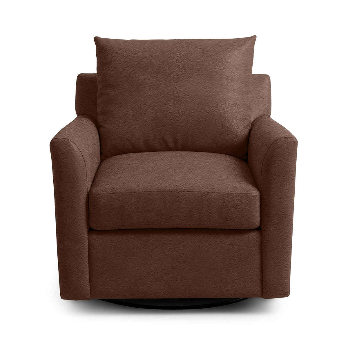 Olivia Swivel Chair - Brown / Leather - Classic Home 5320SWC1302