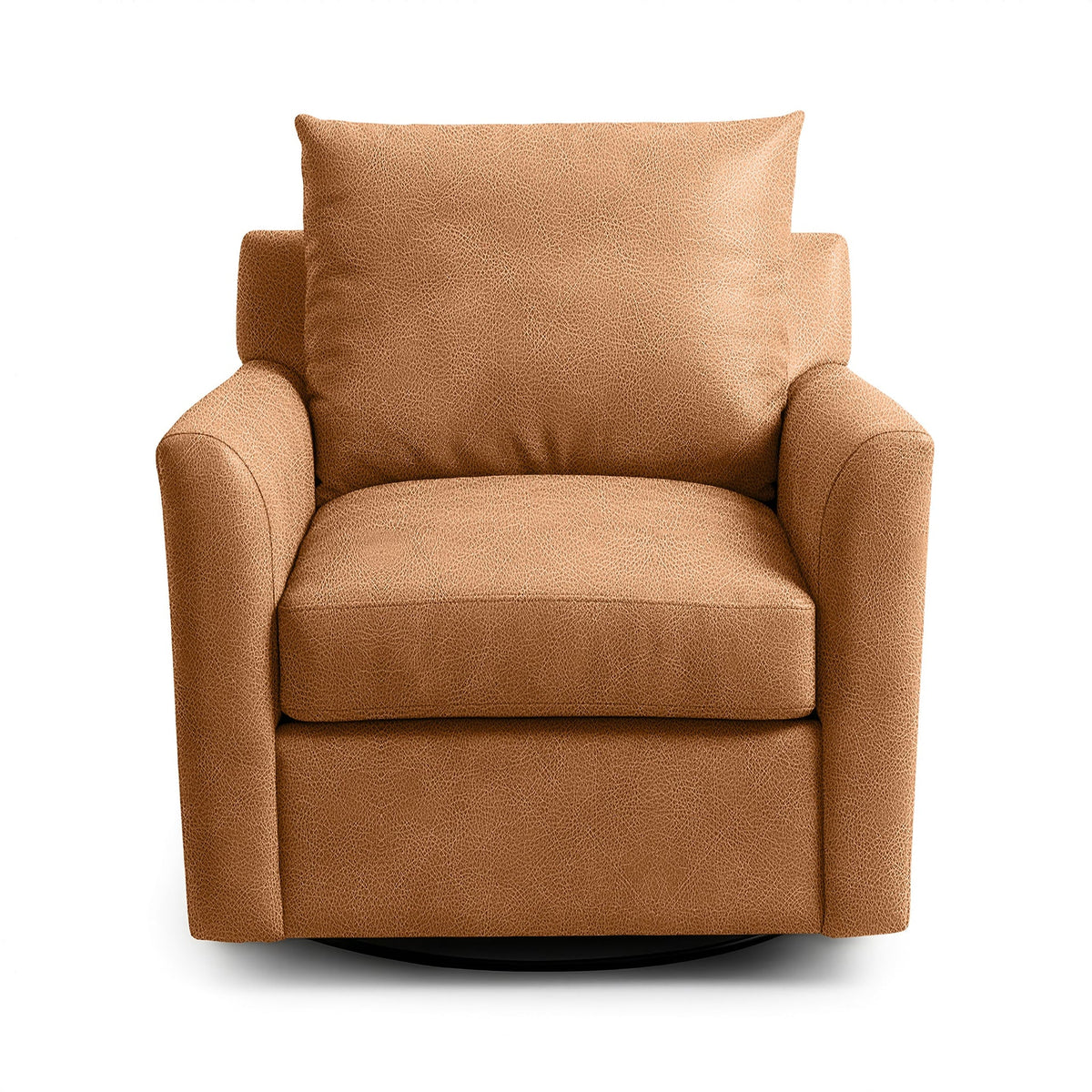Olivia Swivel Chair - Sand / Leather - Classic Home 5320SWC1303