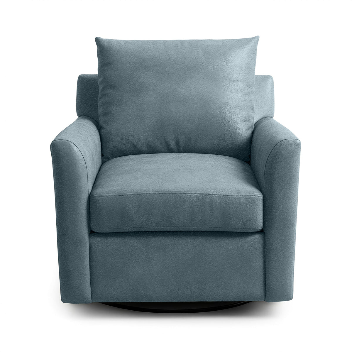 Olivia Swivel Chair - Bayou / Leather - Classic Home 5320SWC1404