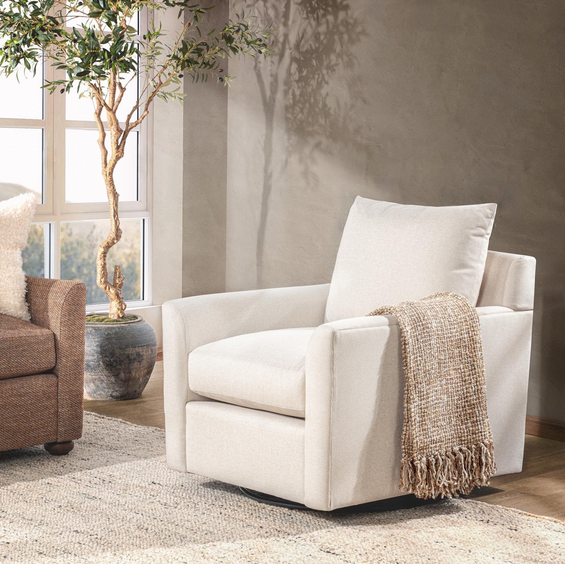 Olivia Swivel Chair - Elite-Charcoal