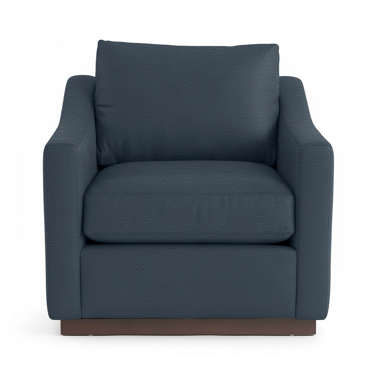 Aspen Accent Chair - Navy / Leather - Classic Home 5321AC1304