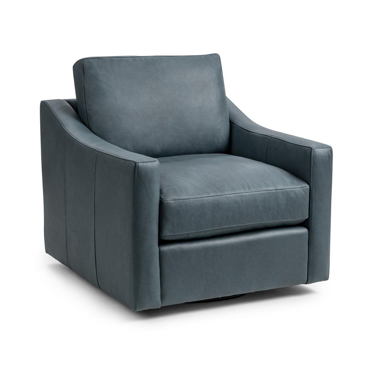 Aspen Swivel Chair - Bayou / Leather - Classic Home 5321AWC1404