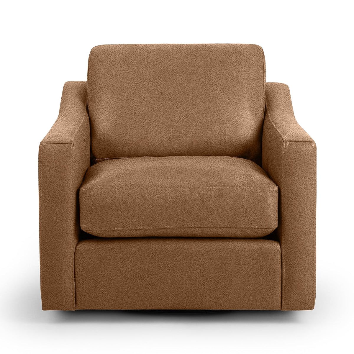 Aspen Swivel Chair - Saddle / Leather - Classic Home 5321SWC1301