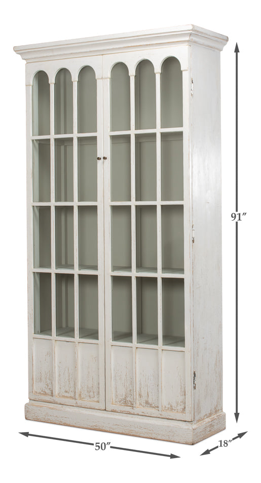 Edgar Allan Glass Bookcase by Sarreid Ltd - view 6