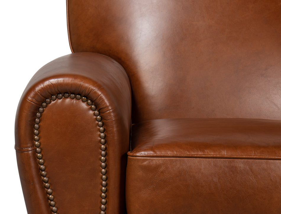 Elite French Club Swivel Chair by Sarreid Ltd - view 10