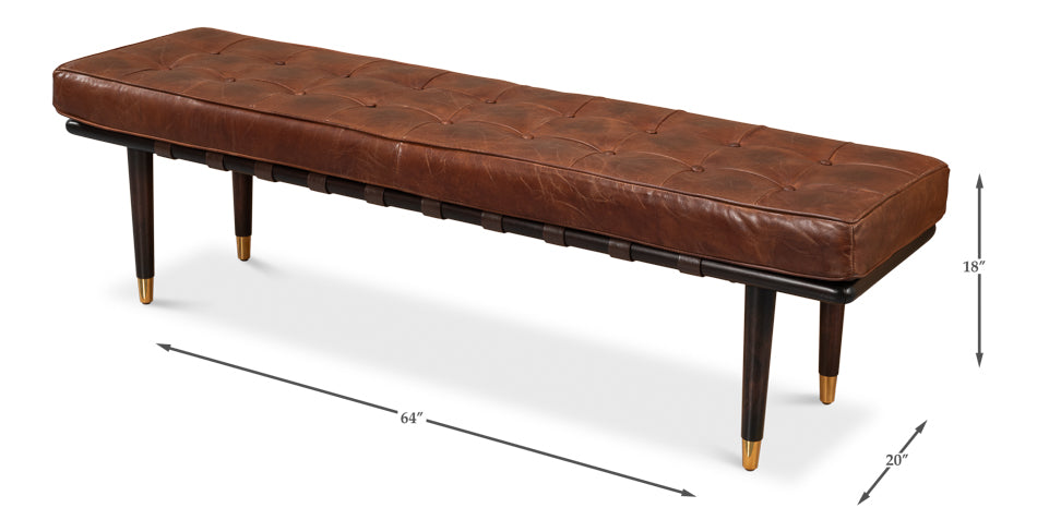 Prince Albert Bench by Sarreid Ltd - view 6