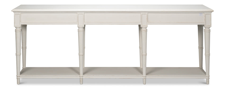 Chantal Console Table Antique White by Sarreid Ltd - view 8