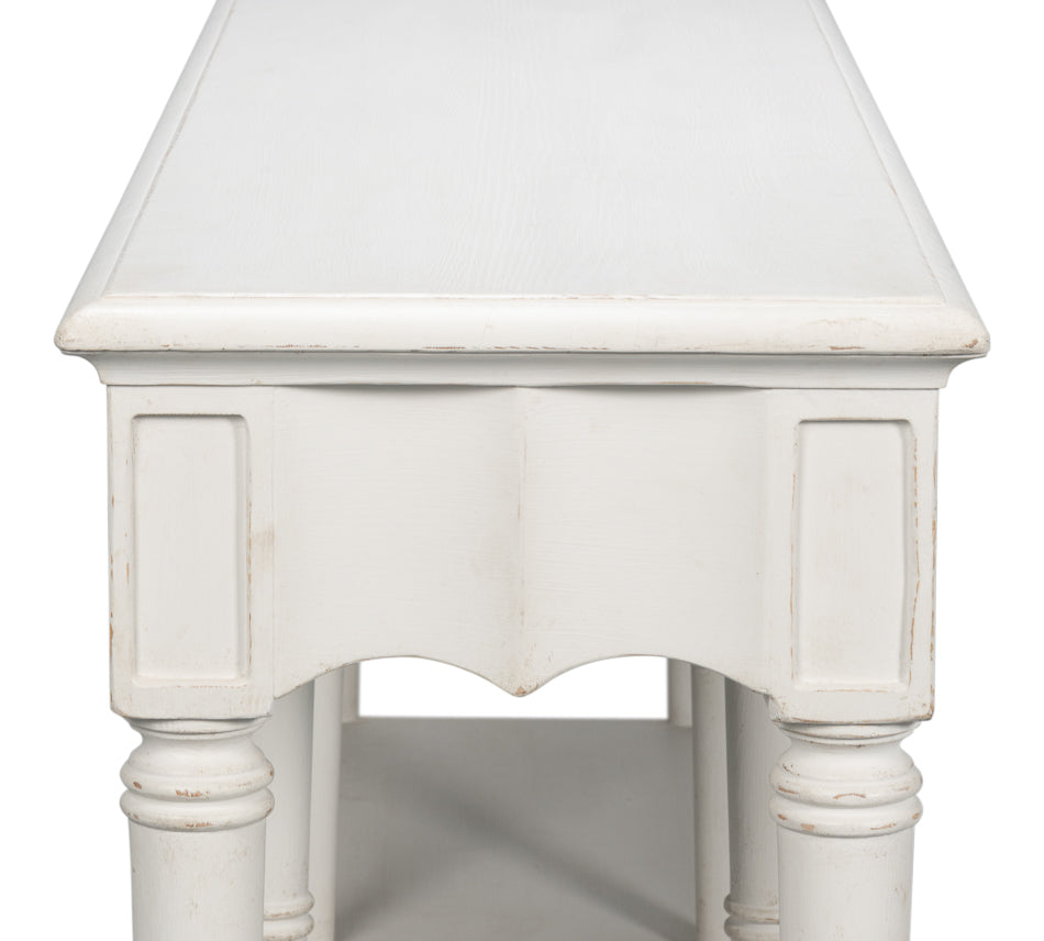 Chantal Console Table Antique White by Sarreid Ltd - view 12