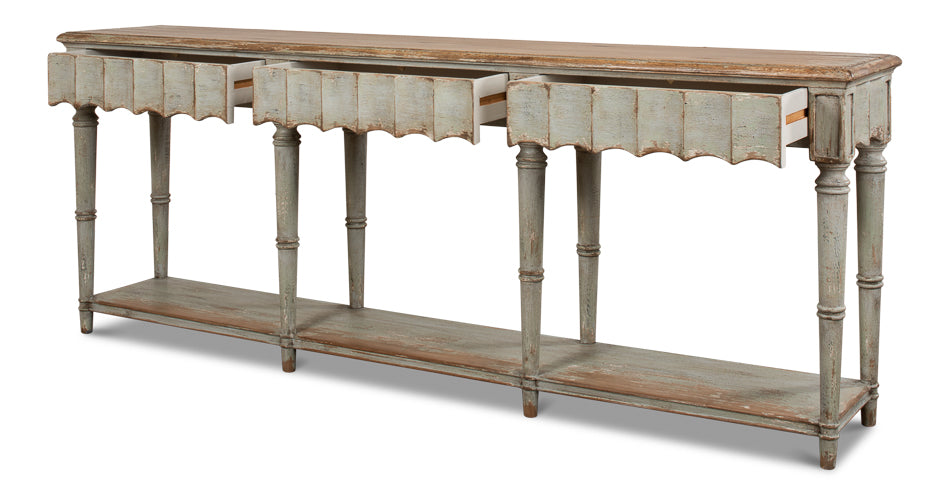 Chantal Console Table by Sarreid Ltd - view 3