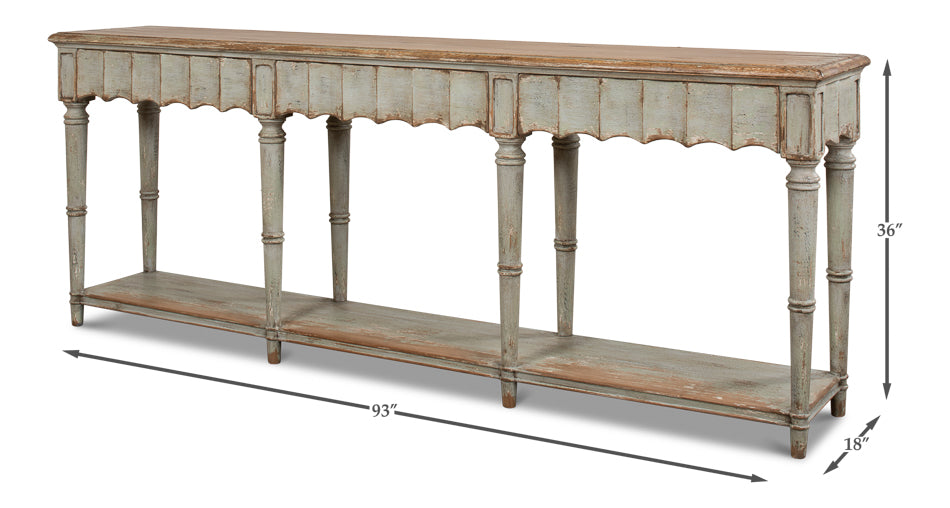 Chantal Console Table by Sarreid Ltd - view 6