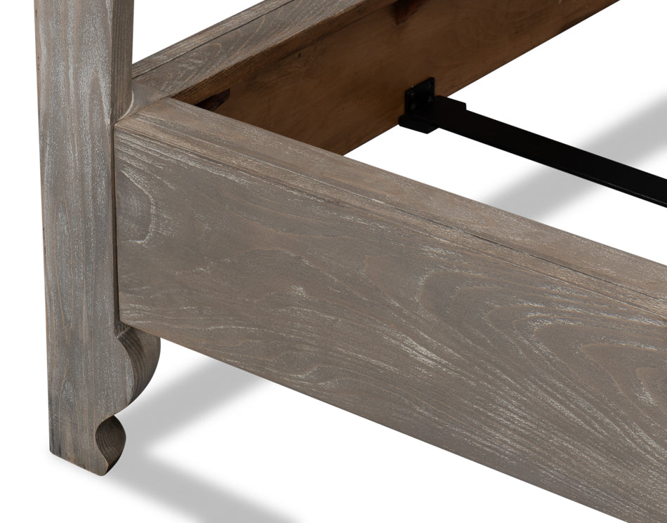 Madeline Bungalow Bed, King, Moonskin by Sarreid Ltd - view 12
