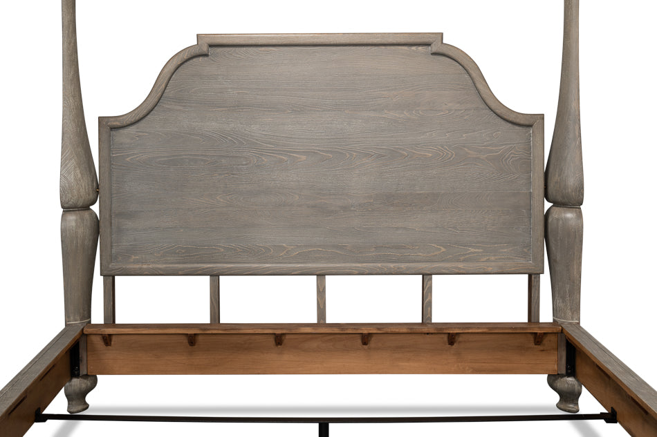 Madeline Bungalow Bed, King, Moonskin by Sarreid Ltd - view 6