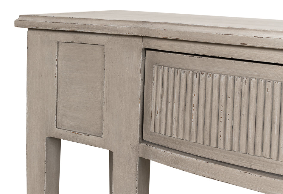 Madora Bungalow Console Table, Grey by Sarreid Ltd - view 12