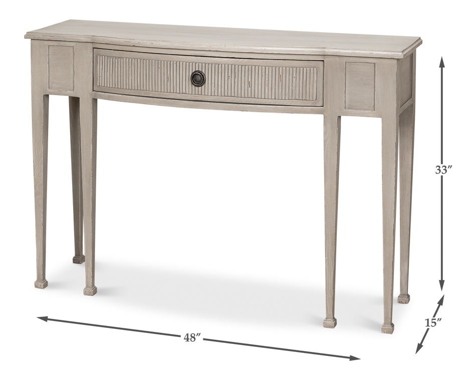 Madora Bungalow Console Table, Grey by Sarreid Ltd - view 7