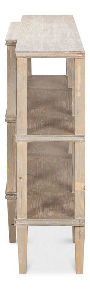 Grange Bungalow Console, Grey Thorne by Sarreid Ltd - view 9