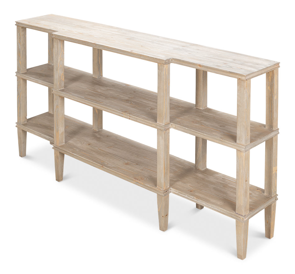 Grange Bungalow Console, Grey Thorne by Sarreid Ltd - view 12