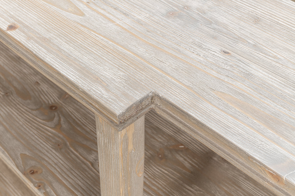 Grange Bungalow Console, Grey Thorne by Sarreid Ltd - view 6