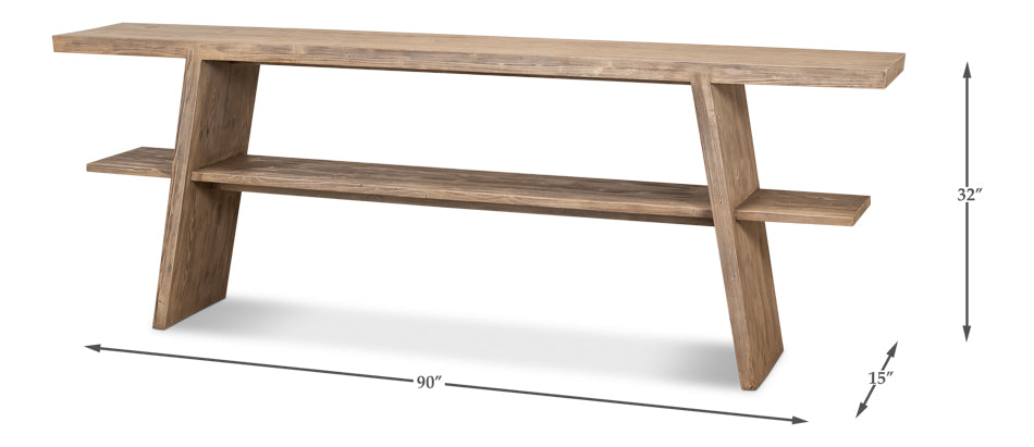 Bodega Vineyards Console Table by Sarreid Ltd - view 7
