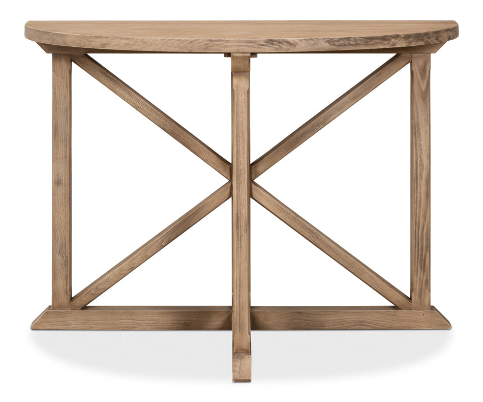 Gregorio Vineyards Half Moon Console by Sarreid Ltd - view 2