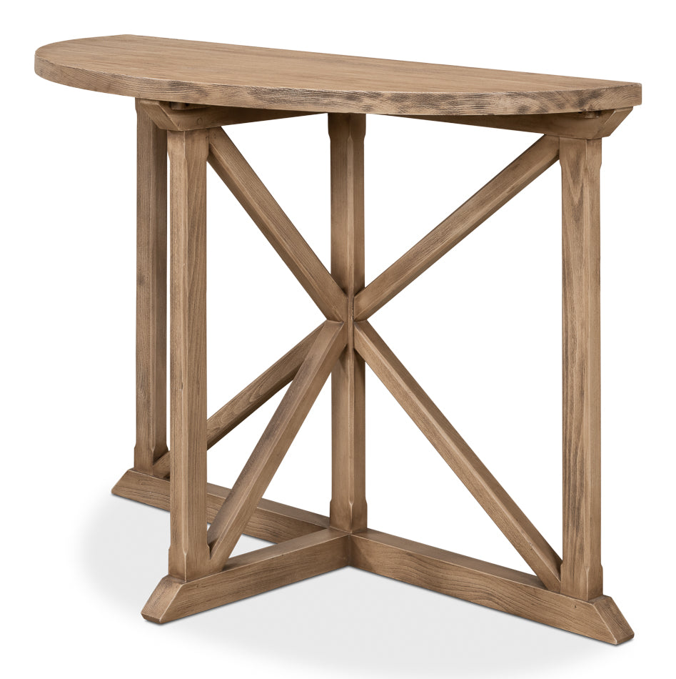Gregorio Vineyards Half Moon Console by Sarreid Ltd - view 3