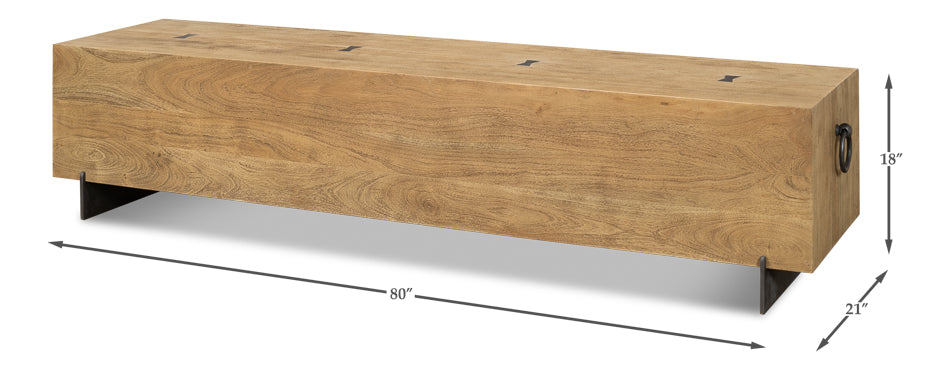 Stuben Bench by Sarreid Ltd - view 6