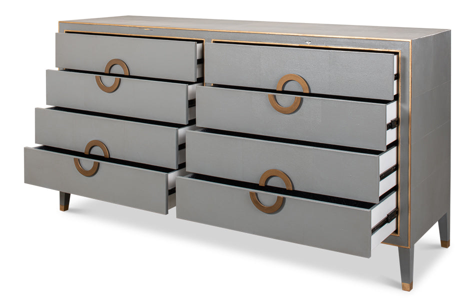 Gabriella Chest Of Drawers, Storm Grey by Sarreid Ltd - view 3