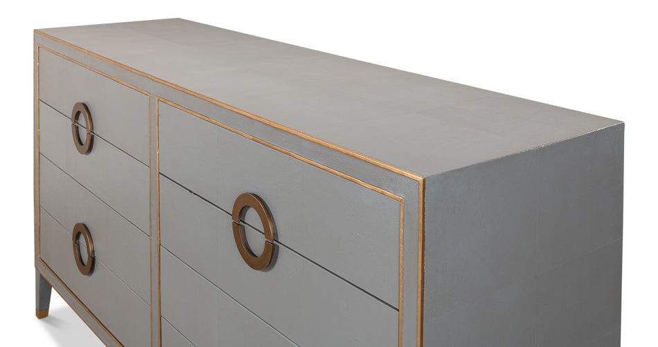 Gabriella Chest Of Drawers, Storm Grey by Sarreid Ltd - view 4