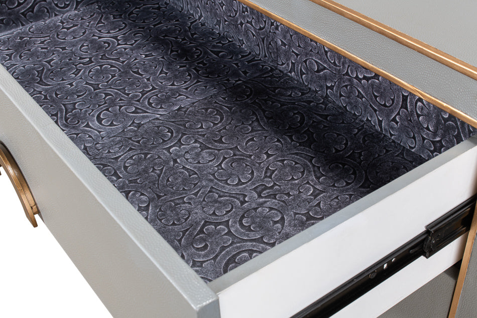 Gabriella Chest Of Drawers, Storm Grey by Sarreid Ltd - view 7
