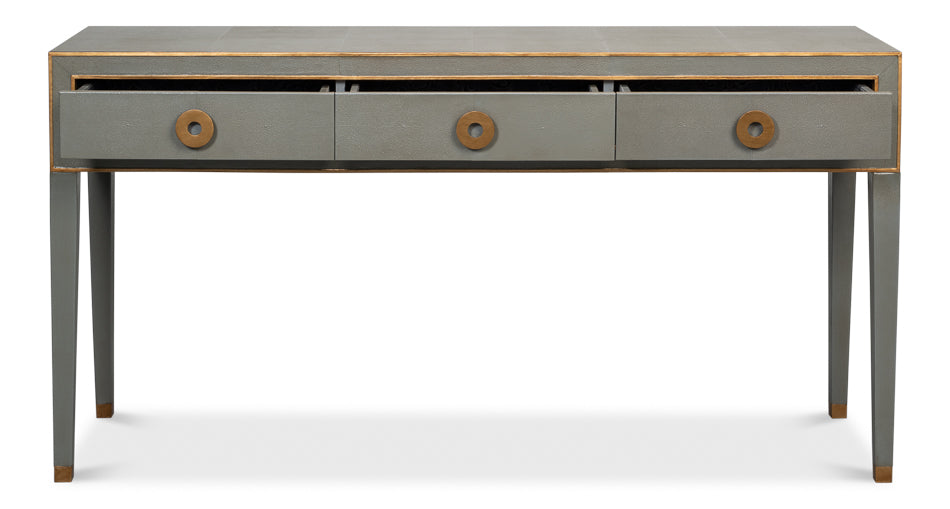 Gabriella Console, Storm Grey by Sarreid Ltd - view 3